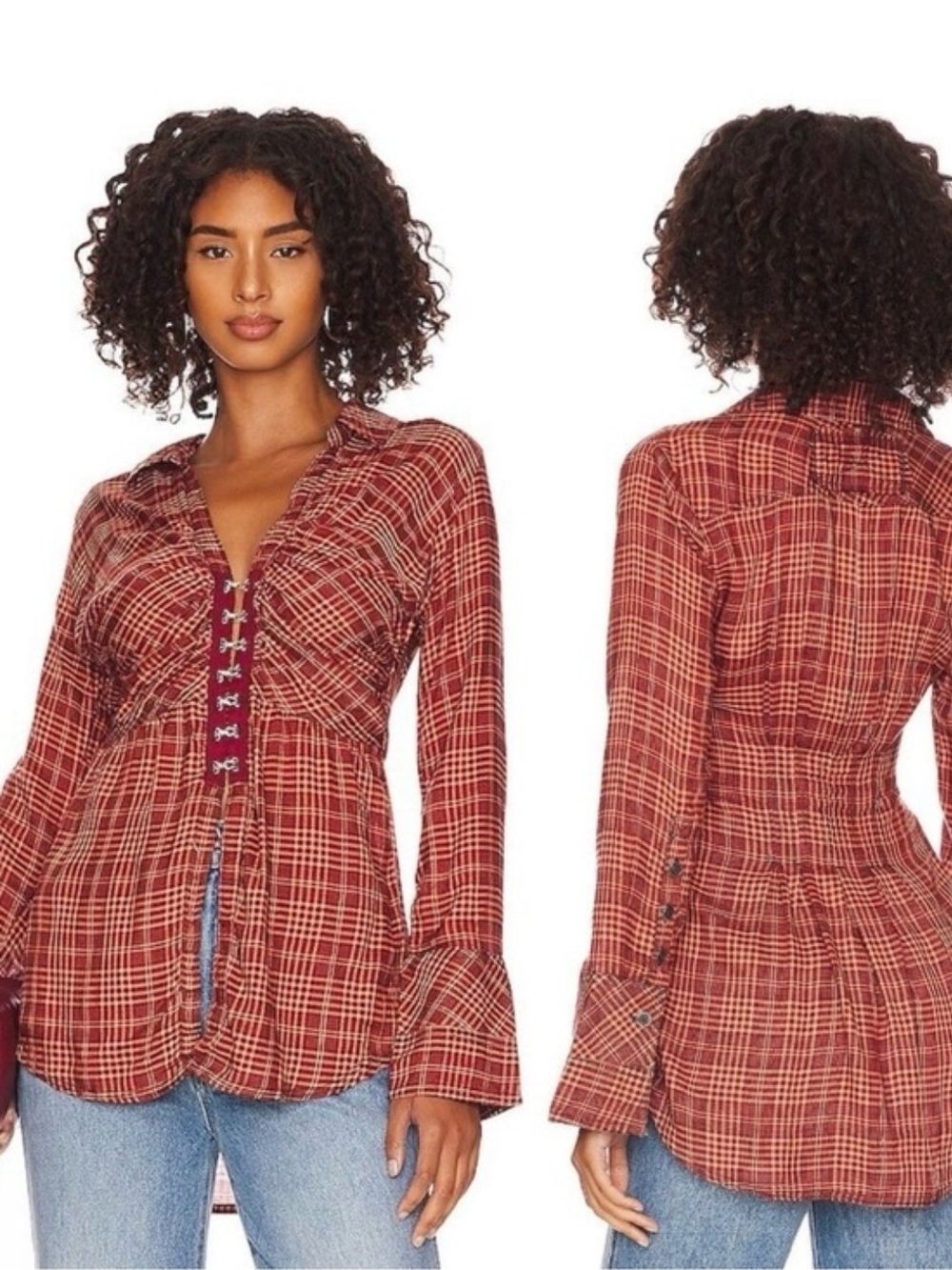 Free People We The Free Catalina Remade Hook Closure Top. Size M. NWT